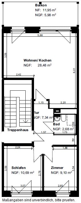 Grundriss - Frisch saniert und renoviert !