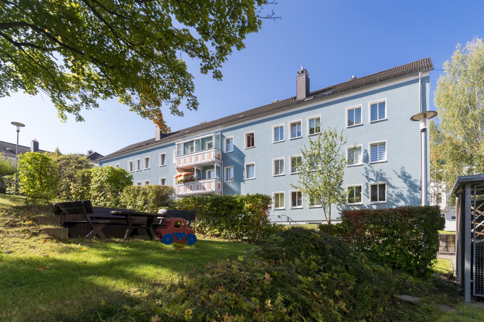 Rückansicht - Gemütliche 2-Raumwohnung in Zentrumsnähe