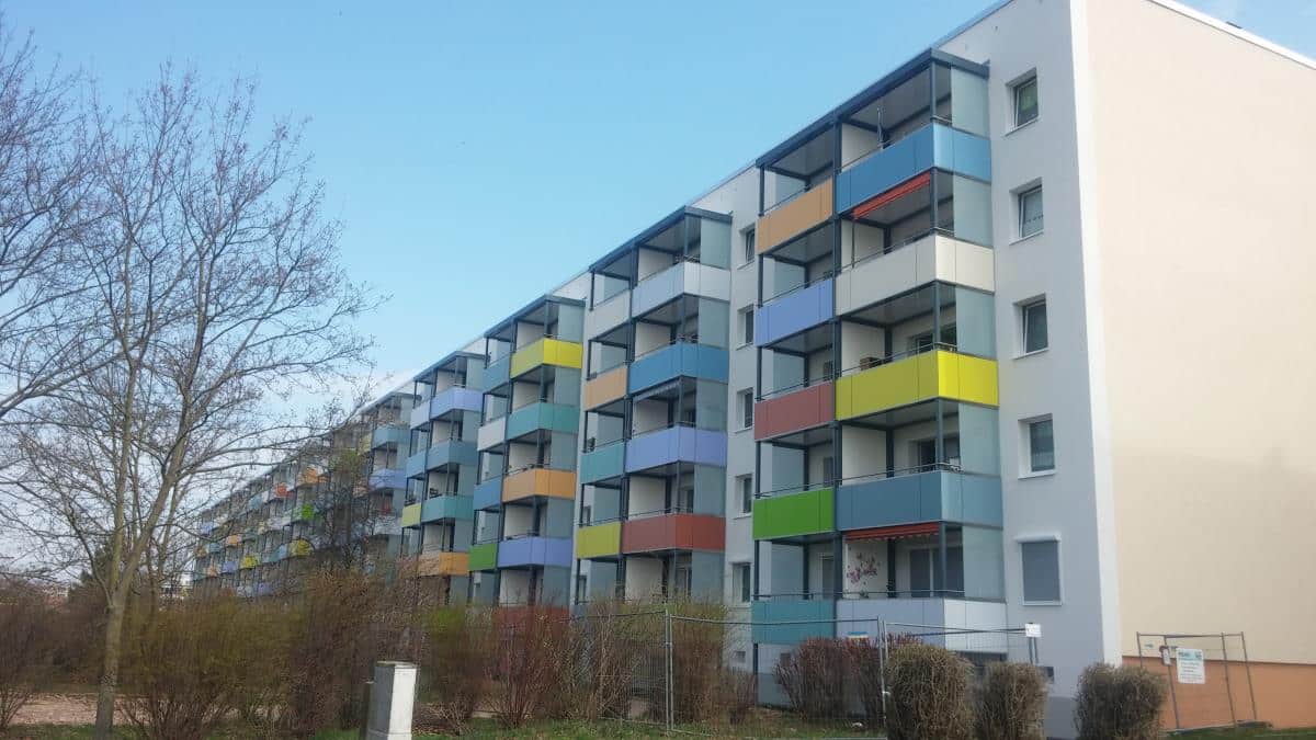 Rückansicht - 3-Raumwohnung am Stadtrand