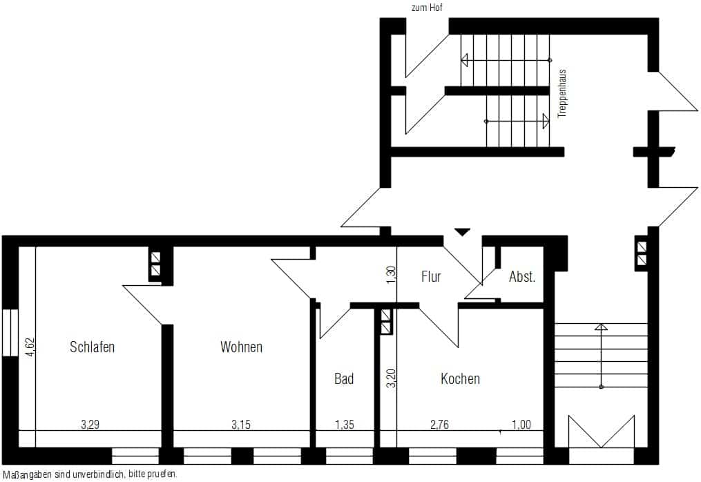 Grundriss - Gemütliche 2-Zimmerwohnung