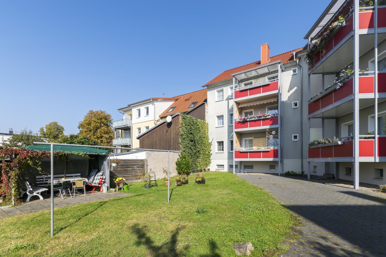 Rückansicht - Gemütliche 2-Zimmerwohnung
